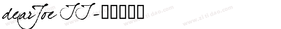 dearJoe II字体转换